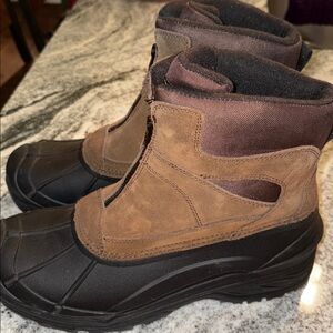 Tamarack Brown and Black Winter Boots
